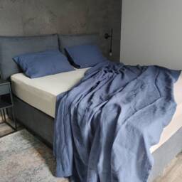 stonewashed Hemp Flat Sheet, Queen, King Sizes Top Sheet - thumbnail 4