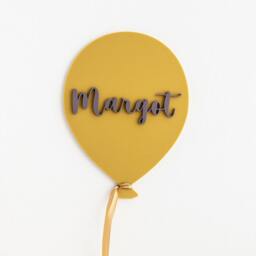 Children's Bedroom Nursery Name Balloon 3D Wall Art - thumbnail 4