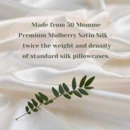 Plant-Dyed Mulberry Silk Pillowcase Eco-Printed Floral Design - thumbnail 4