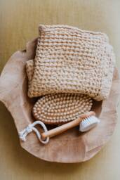 Waffle Linen Hand Towel. Dish Cloth - thumbnail 1