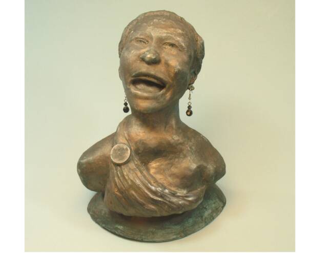 Aretha - Bust Tribute To Franklin Hydrocal With Bronze Patina - image 1