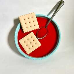 Tomato Soup Wall Hanging/ Dopamine Decor/ Maximalist Fake Food/ Food Pop Art/ Sculpture/ Funky Decor/Kitchen - thumbnail 2