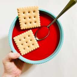 Tomato Soup Wall Hanging/ Dopamine Decor/ Maximalist Fake Food/ Food Pop Art/ Sculpture/ Funky Decor/Kitchen - thumbnail 3
