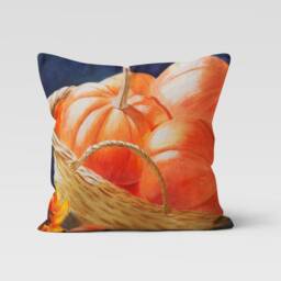 Halloween Pumpkin Throw Pillow Cover/Pumpkin Painting Case/Fall Trend Cover/Housewarming Autumn Cushion/Home Decor - thumbnail 3