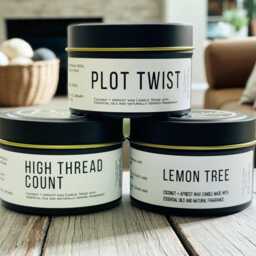 Coconut Wax Travel Candle Essential Oil Scented, Hand-Poured in Maine - thumbnail 3