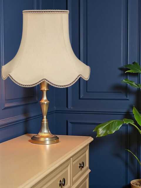 Cream Fabric Lampshade Handmade For Floor, Table, Wall, Ceiling Lights - image 1