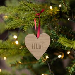Personalised Name Ornament For Christmas Tree, Bauble Kids, Personalized Xmas Tree Decorations For Children, Unique Engraved - thumbnail 2