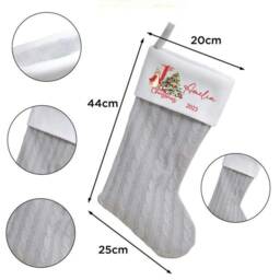 Personalised Baby My 1St Christmas Stocking Xmas Bunny Rabbit Boy First New Newborn Girl - thumbnail 3