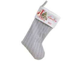 Personalised Baby My 1St Christmas Stocking Xmas Bunny Rabbit Boy First New Newborn Girl - thumbnail 1