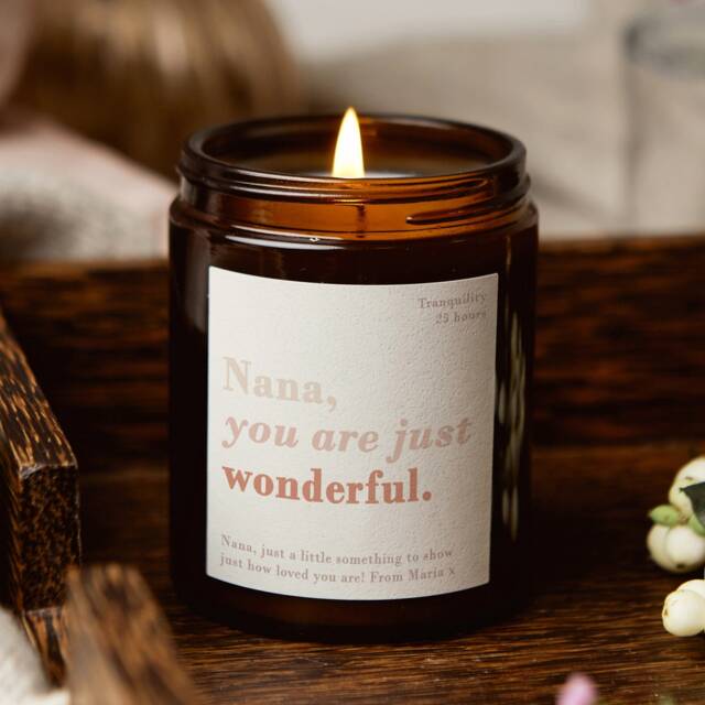 Nana Christmas Gift - Personalised Gifts For Scented Candle - image 1