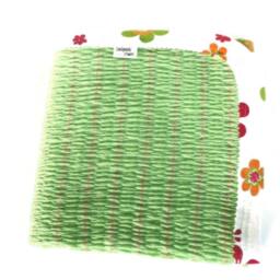 Spring Green Smocked Baby Blanket Stretchy Knit Swaddler - thumbnail 2
