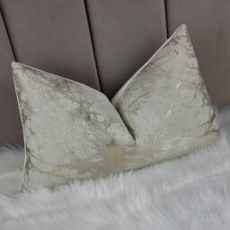 Luxury Lava Cream & Gold Cushion Cover Marble Design For New Home Designer Handmade Pillow/(Only Cover - thumbnail 1