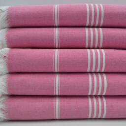 "Turkish Blanket, Pink Blanket, Turkish Throw, 65""x91" - thumbnail 3