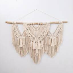 Tapestry Wall Hanging, Boho Decor, Bedroom Living Room Farmhouse Dining Wall Hanging Macrame, Art - thumbnail 2
