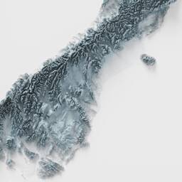 New Zealand Map - 2D Relief Art Gifts Southland -Otago Wellington Northland Aukland Walkato Nelson Chatham - thumbnail 3