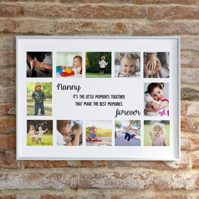 Nanny Print - Personalised Gift Grandchildren Photo - image 1