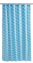 Curtain Panel White Blue Colorful Elephants Animal Modern Decor Cafe Curtain Kitchen Valance , Runner Napkins Available, Great Gift - thumbnail 2