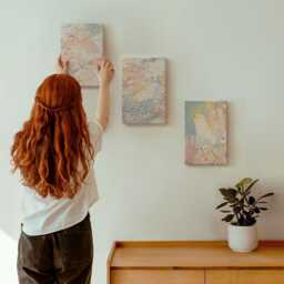 Canvas Wall Art Set Of 3 - Patterns in Pastel Colors Texture, Pink Canvas, Abstract Hanging Piece - thumbnail 3