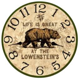 Cabin Clock - Personalized Clock