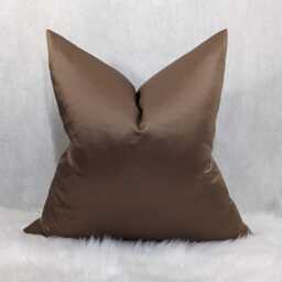 Duchess Elegance Copper Bronze Plain Luxury Cushion Cover Bold Satin Fabric, Modern Sofa Bed Coffee Brown Pillow Plain Accent - thumbnail 2