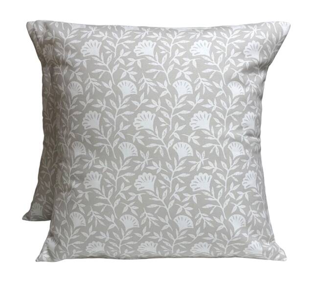 Floral Cushion Covers Clarke & Melby Natural Cream, 16 - image 1