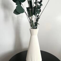 3D Printed Minimalist Flower Vase - 9 Inch Plant-Based Pla Vessel - thumbnail 3