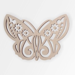 Tribal Butterfly Wooden Cutout Unfinished Mdf Wall Art Decor - thumbnail 3