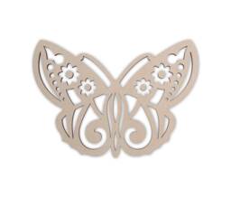 Tribal Butterfly Wooden Cutout Unfinished Mdf Wall Art Decor - thumbnail 1