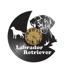 Free Shipping Labrador Retriever Dog Pet Themed Vinyl Album Record Clock Made in The > Usa - thumbnail 1