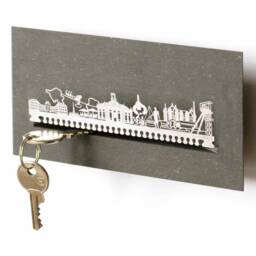 Saarbrucken Souvenir Gift Tube - Skyline Silhouette Design Perfect Saarland For Fans Ideal Or Present - thumbnail 1