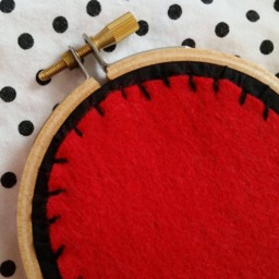 Spooky Skeleton Hand Funny Halloween Embroidery Hoop, Wall Decoration - thumbnail 2