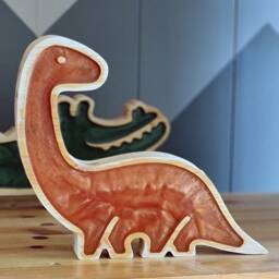 Adorable Dinosaur Night Light Cozy Small Lamp For Kids' Bedroom, Cute Dino Decor, Nursery Accessory - thumbnail 1