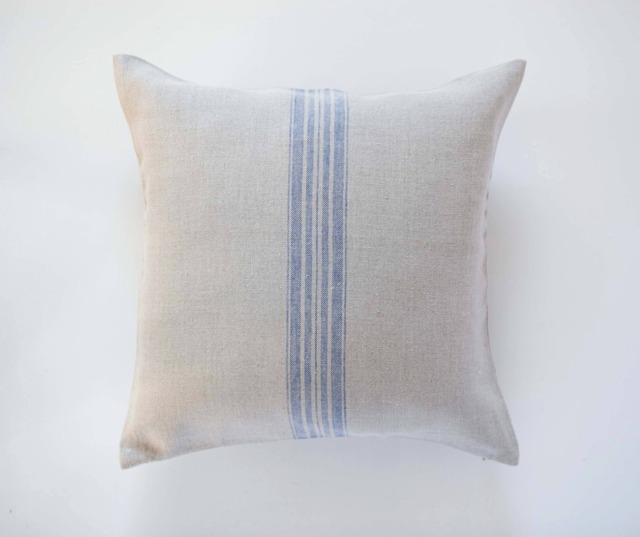 Grain Sack Pillow Farmhouse Throw Covers - Grain Cushion Case Decorative French Farmhouse Decor Accent 0385 - image 1