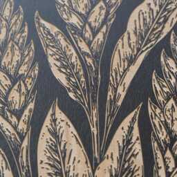 Paogo Floral Wall Art - Engraved Wood Lithograph Style Nature Illustration, Plant Flower Painting Mothers Gift, Vintage American Samoa - thumbnail 3