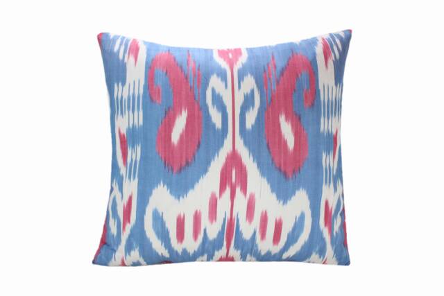 Hand Dyed Ikat Pillow Cover - image 1