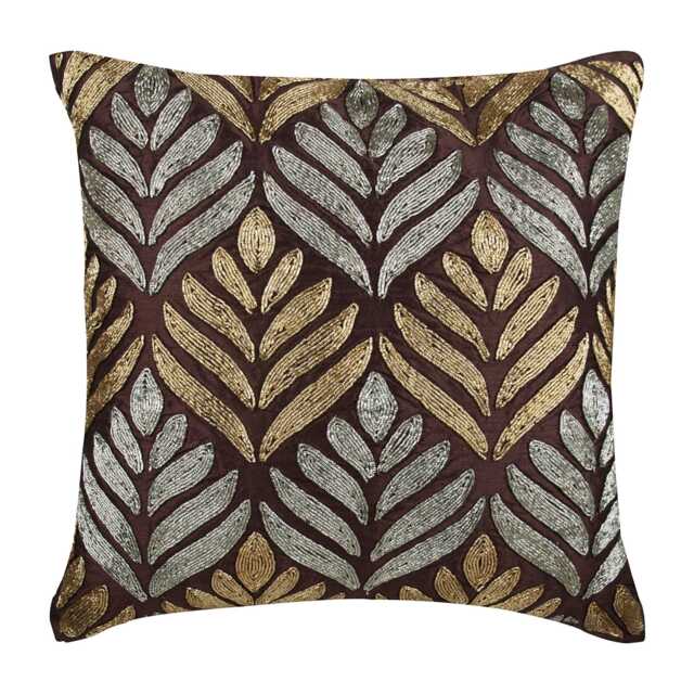 "Designer Lattice, Trellis, Lotus Plum Purple Euro Pillowcase 24""x24""/26""x26" - image 1
