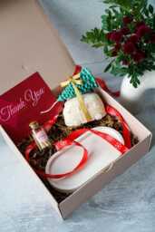 Christmas Gift Set - Soy Wax Candle, Trinket Tray & Matches - thumbnail 1