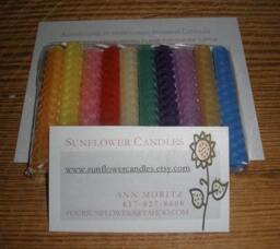 Celebration Beeswax Candles. Set Of 10-30. Free Shipping Option - thumbnail 3