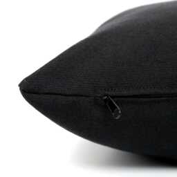 Modern Black White Gold Stripe Pillow Cover, Elegant Throw Cushion - Select Your Metallic Color - thumbnail 3