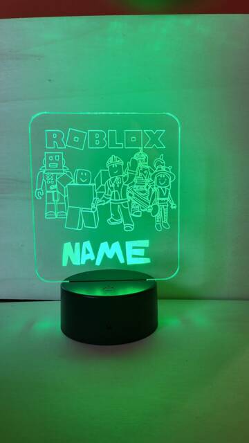 Personalised Roblox Night Light, Children's Light, Game Room, Boys Night Led Boy Girls Birthday Active - image 1