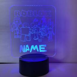 Personalised Roblox Night Light, Children's Light, Game Room, Boys Night Led Boy Girls Birthday Active - thumbnail 2