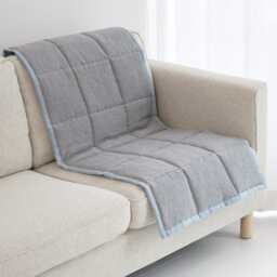 Reversible Linen Sofa Pad Topper, Quilted Couch Slipcover For Pets, Sectional Friendly Seat Cover, Washable Mat 50xcp - thumbnail 2