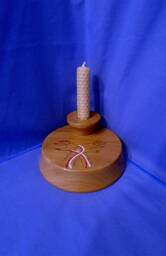 Handmade & Hand-Painted Wooden Handfasting Candle Holder With The Hands Makes A Wonderful Gift For Handfasting - thumbnail 1