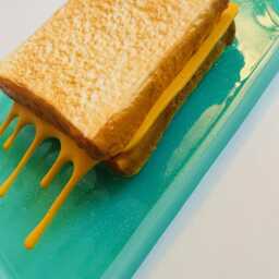 Grilled Cheese Sandwich Wall Hanging/ Dopamine Decor/ Maximalist Fake Food/ Food Pop Art/ Sculpture/ Funky Decor/Fun Gift - thumbnail 3