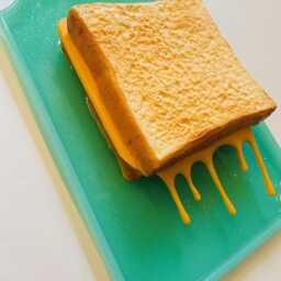 Grilled Cheese Sandwich Wall Hanging/ Dopamine Decor/ Maximalist Fake Food/ Food Pop Art/ Sculpture/ Funky Decor/Fun Gift - thumbnail 2