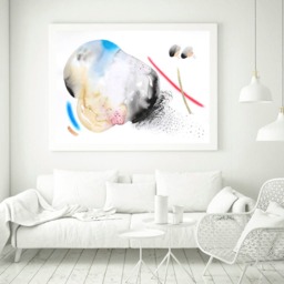 Large Minimalist Art, Modern Abstract Painting, Original Watercolor Wall Art By Victoriatelier - thumbnail 3