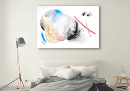 Large Minimalist Art, Modern Abstract Painting, Original Watercolor Wall Art By Victoriatelier - thumbnail 1