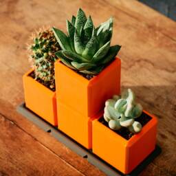 Tetro Garden Flower Pots - Retro-Inspired Gaming Decor For Indoors & Office - thumbnail 2