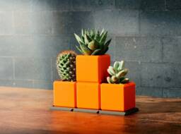 Tetro Garden Flower Pots - Retro-Inspired Gaming Decor For Indoors & Office - thumbnail 1
