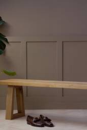 Konk ??? B??rd Bench [Wooden Legs] Bespoke Sizes Available Oak Modern Seat, Minimalist Dining, Hallway Seating, Side Table - thumbnail 1